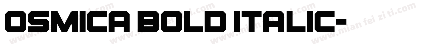 Osmica Bold Italic字体转换